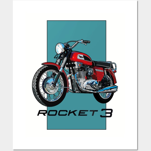 BSA Rocket 3 Wall Art by Limey_57